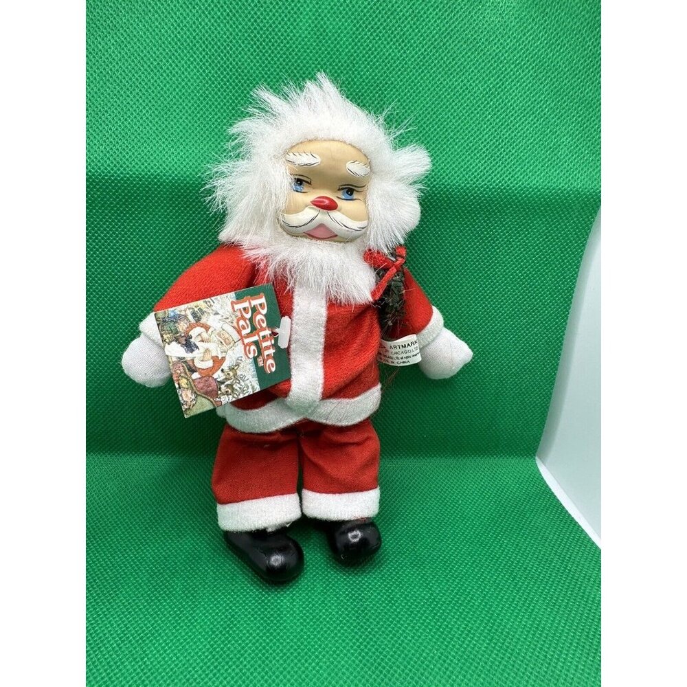 Artmark Petite Pals Santa Claus Christmas‎ Doll Figure Vintage Decoration W/ Tag